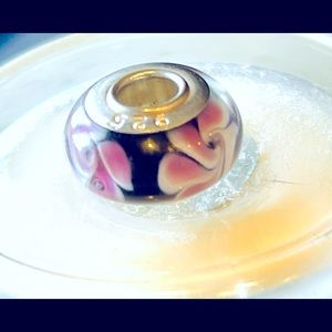 925 STERLING SILVER SOLID CORE MURANO GLASS BEAD